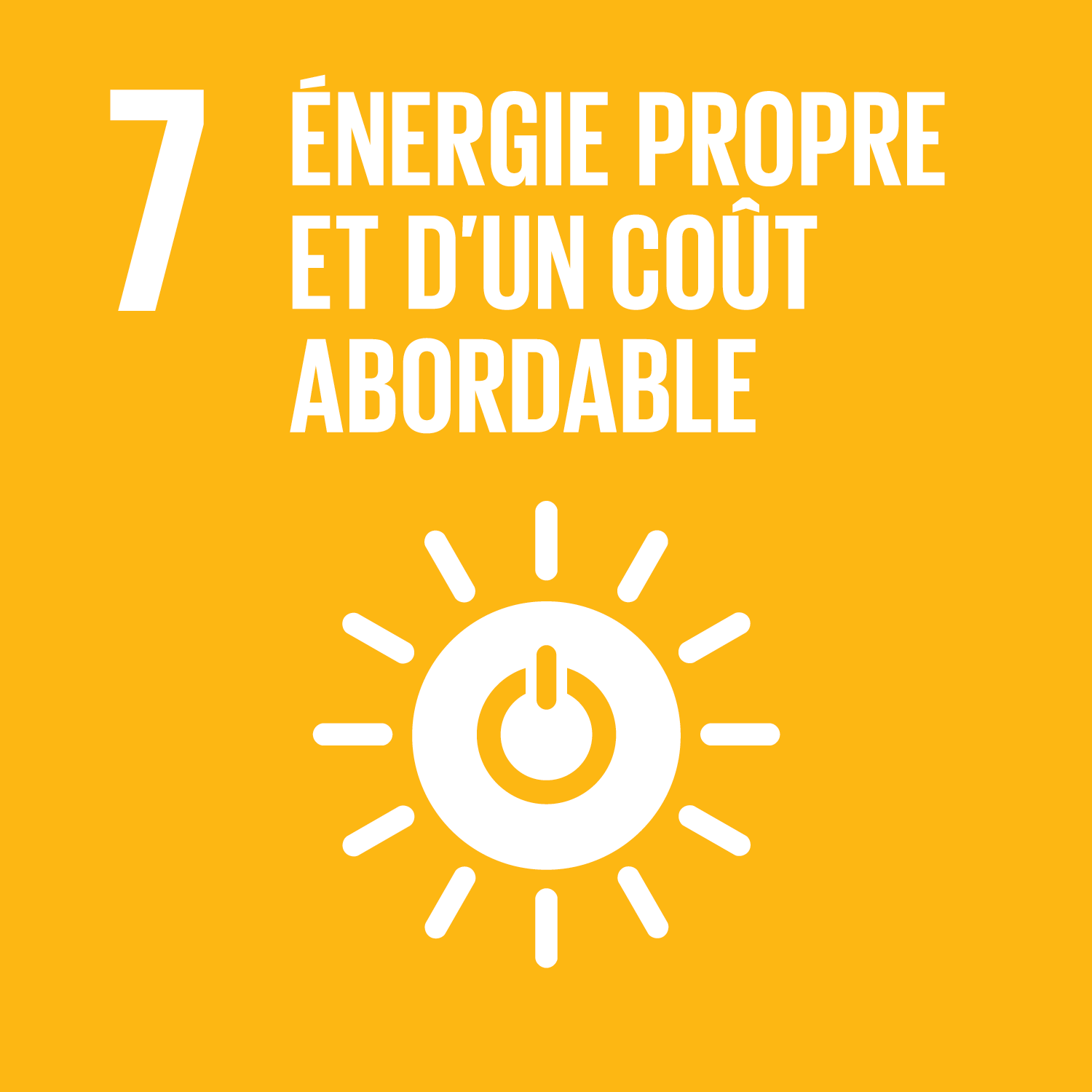 Illustration pour objectif numéro 7 : énergie propre et d'un coût abordable