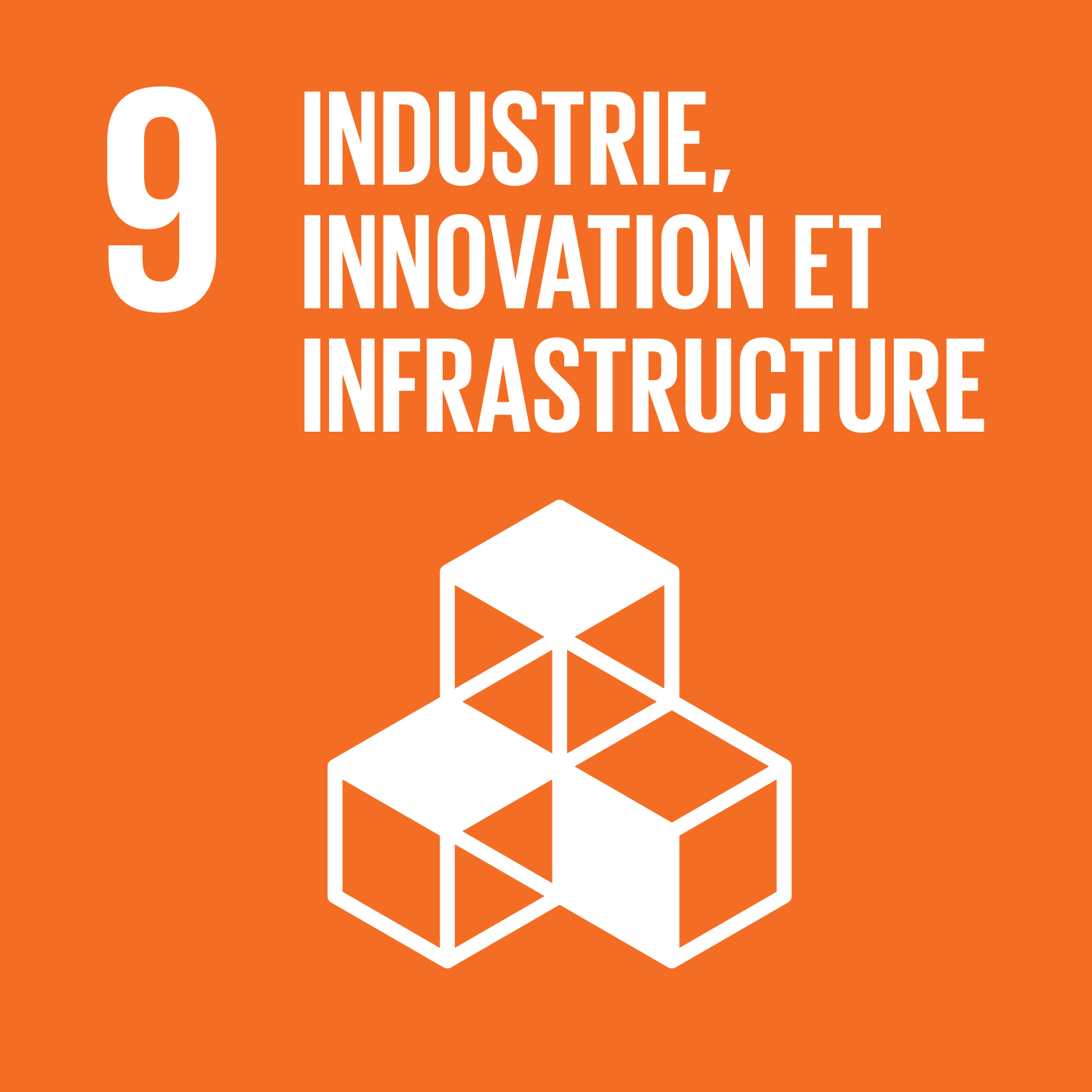 Illustration pour objectif numéro 9 : Industrie, innovation et infrastructure